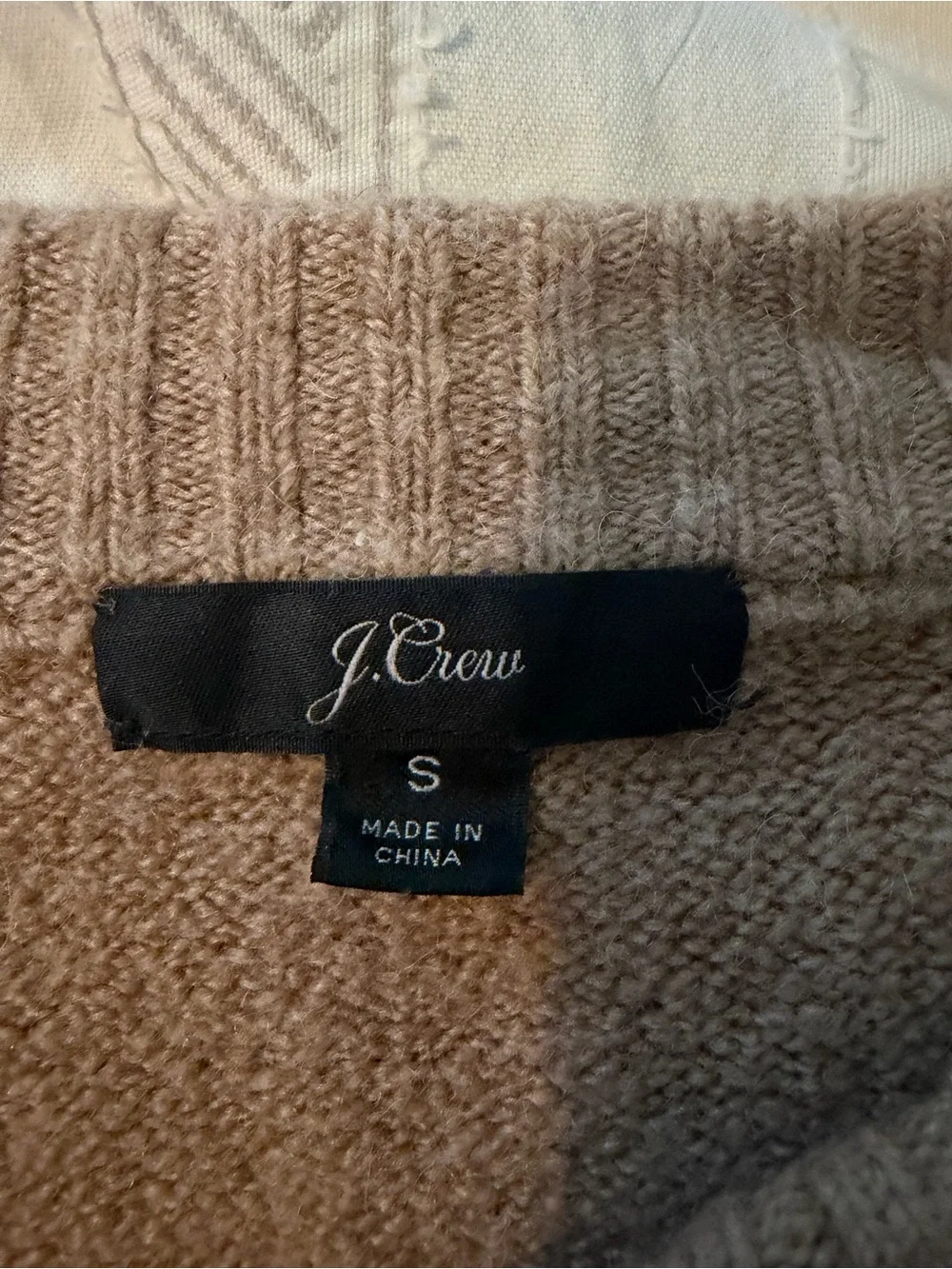 J.Crew Merino Alpaca Oversized Tan Sweater – Size Small
